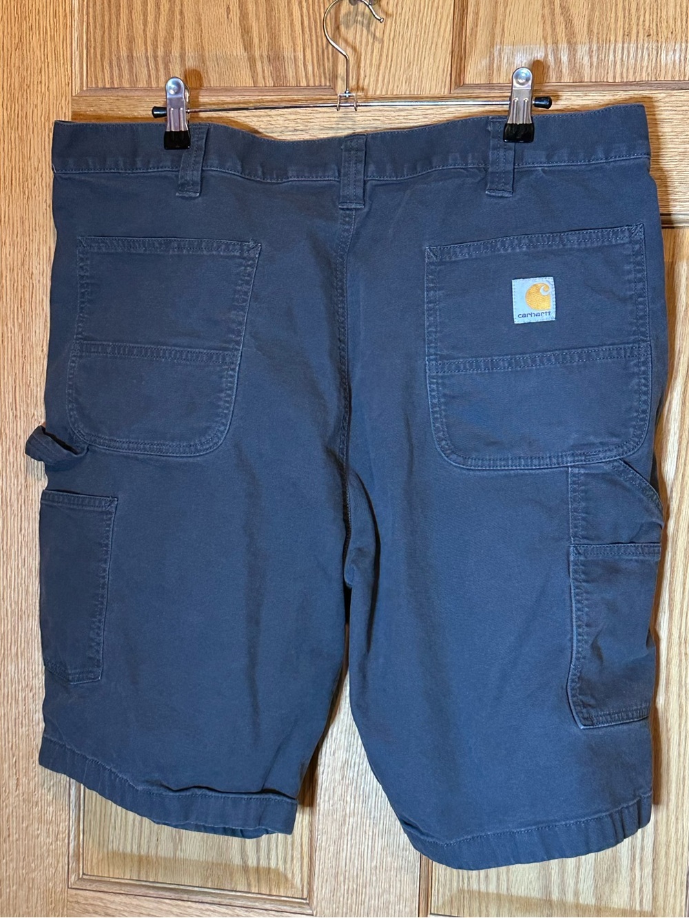 Carhartt Shorts Mens Size 40 gray  Relaxed Fit Denim Workwear Utility